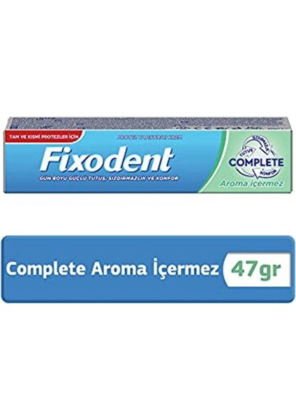 Complete Diş Protez Yapıştırıcı Krem 47 gr Aroma Içermez