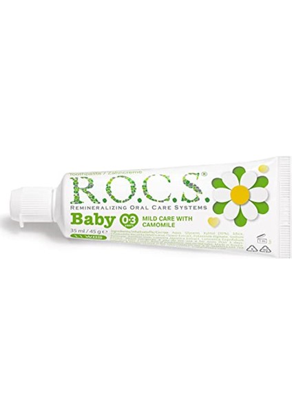 R.o.c.s. Baby 0-3 Yaş Paptya Özlü Florürsüz Bebek Diş Macunu 1 Paket