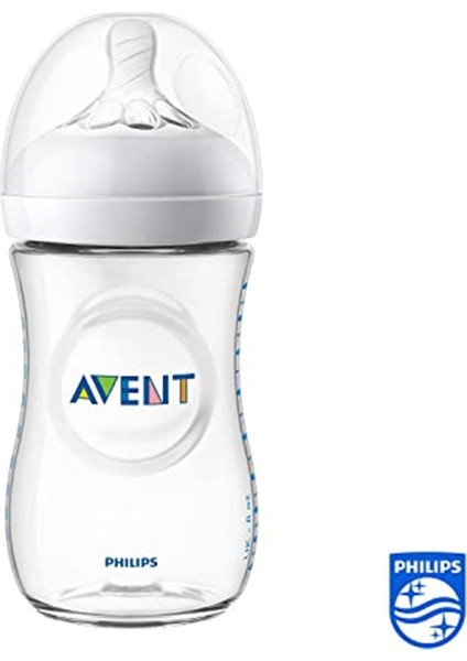 Philips Avent SCF033/17 Natural Pp Biberon 260ML, Şeffaf, 1 Adet