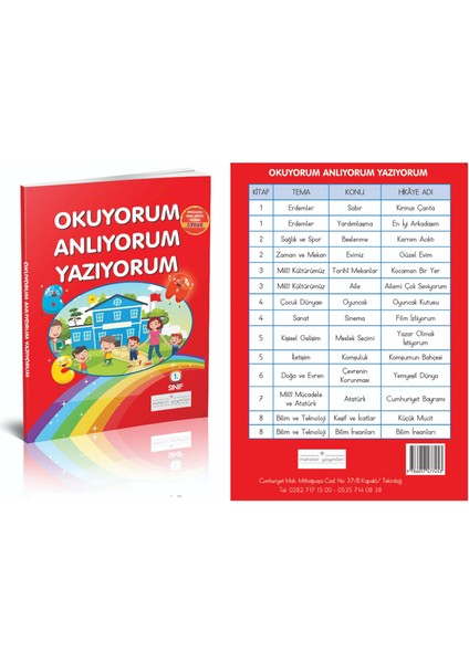 Metafor 1. Sınıf Okuyorum Anlıyorum Yazıyorum8 Kitap