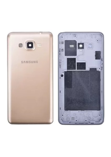 Samsung Grand Prime G530 Kasa Muadil Kapak Gold Duos Çıtasız