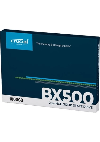 Crucıal BX500 1tb 540/500MB/S 2.5" Sata 3.0 SSD CT1000BX500SSD1