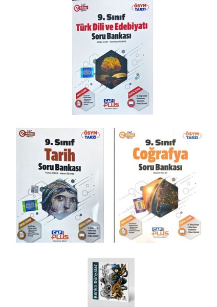 2023 Çap Yayınları 9. Sınıf Tüm Dersler Soru Bankası Sözel Set, 3 Kitap (Hediyeli)