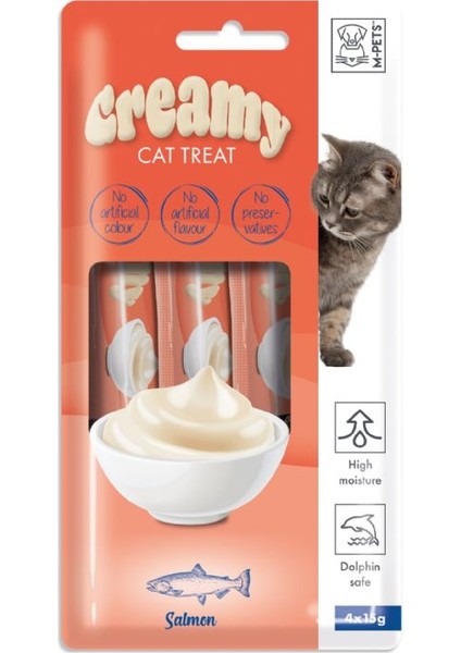 Creamy Somon Balıklı Kedi Ödülü 4X15GR