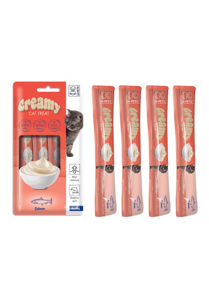 Creamy Somon Balıklı Kedi Ödülü 4X15GR fiyatları