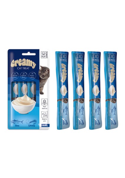 Creamy Ton Balıklı Karidesli Kedi Ödülü 4X15GR