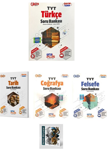 2023 Çap Yayınları TYT Tüm Dersler Sözel Soru Bankası Seti 4 Kitap (Hediyeli)