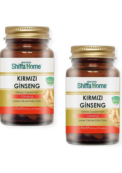 Shiffa Home () Ginseng 500 mg 120 Tablet x 2 Adet
