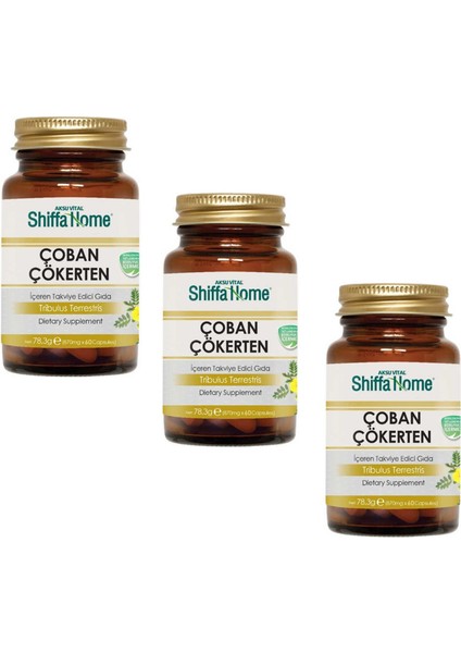 (Aksuvital) Çoban Çökerten 870 mg 60 Adet x 3 Adet