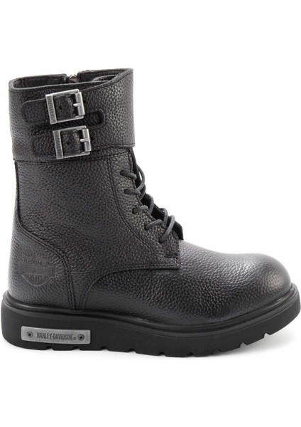 Black Deri Kadın Bot & Bootie HD0777063603