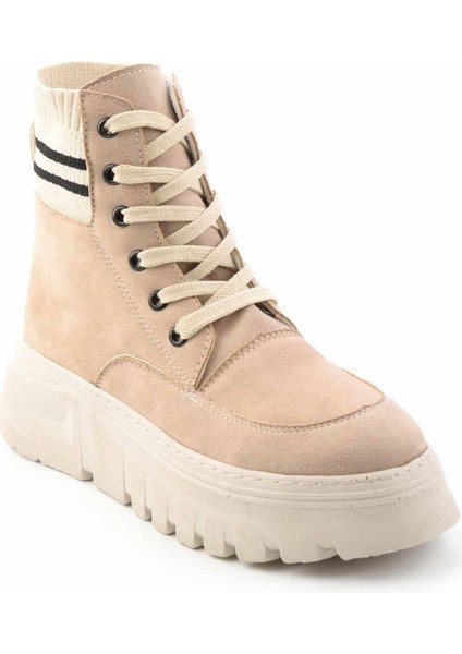 Bej Süet Kadın Bot & Bootie K02991100302