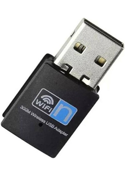 Taşınabilir 300 Mbps USB Wifi Adaptörü Dongle Dizüstü Bilgisayar Için Kablosuz Ağ Alıcısı(Yurt Dışından)