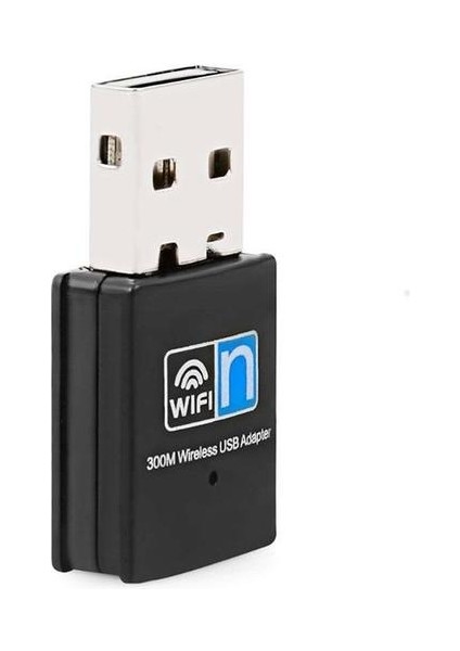 Taşınabilir 300 Mbps USB Wifi Adaptörü Dongle Dizüstü Bilgisayar Için Kablosuz Ağ Alıcısı(Yurt Dışından)