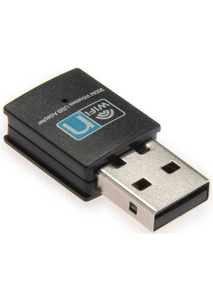 Taşınabilir 300 Mbps USB Wifi Adaptörü Dongle Dizüstü Bilgisayar Için Kablosuz Ağ Alıcısı(Yurt Dışından)