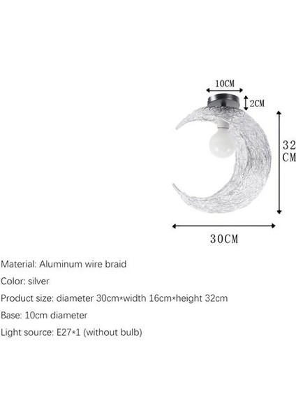 30 cm Şekilli Tavan Lambası(Yurt Dışından)