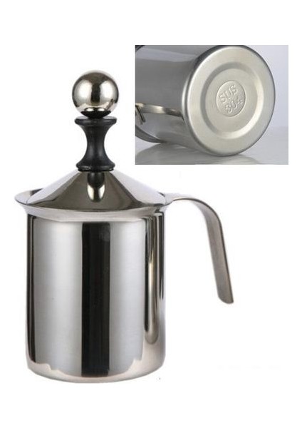 Cappuccino 400ML 304 Paslanmaz Çelik Sağım Makinesi (Yurt Dışından)