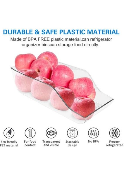 Plastik Içecek Can Dispenseri Temizle Buzdolabı Saklama Kutusu (Yurt Dışından)
