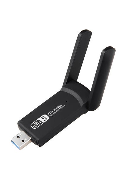 USB 3.0 1200 Mbps Wifi Adaptörü Çift Bant 5 Ghz 2.4 Ghz 802.11AC RTL8812BU Wıfı Anten Dongle Ağ Kartı Dizüstü Masaüstü Için(Yurt Dışından)