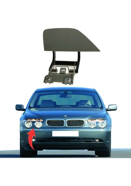 Bmw 7 Serisi Far Yıkama Kapağı Sağ 2002-2005 51117057414