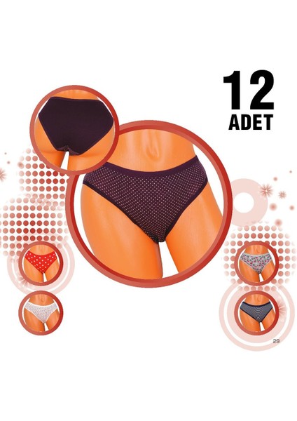 101 Desenli Bayan Bikini 12'li