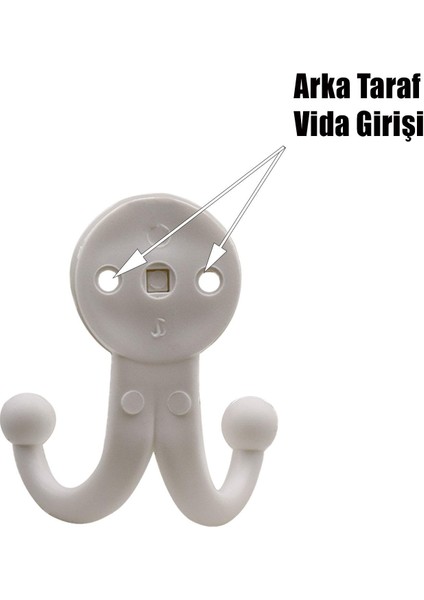 Askılık Vestiyer Duvar Askısı Dolap Elbise Askılığı Sert Plastik Beyaz modelleri