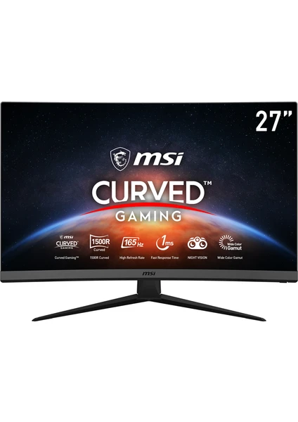 OPTIX G27C7 27" 165Hz 1ms (HDMI+Display) Freesync Premium Full HD Curved Oyuncu Monitör