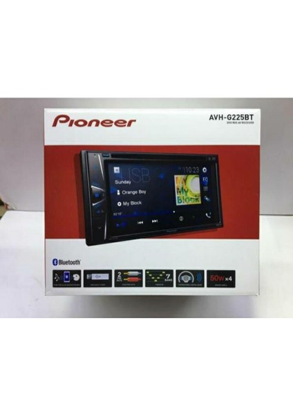 Pıoneer AVH-G225BT 6.2 Inç Ekran Bluetoothlu Double Teyp