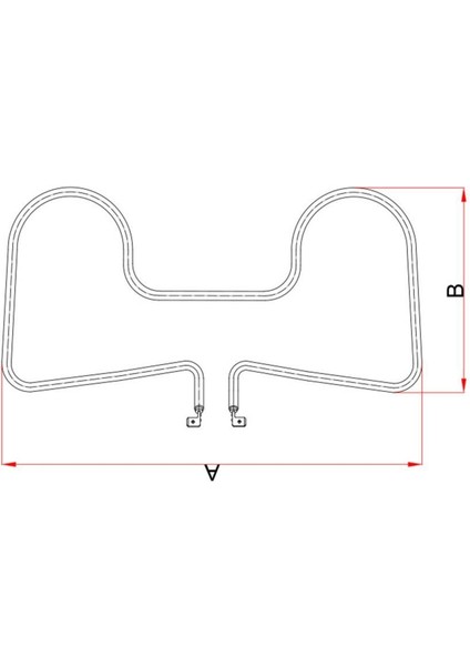 900W Tost Makine Rezistansı K024 Ø6.5mm Ci-Ni 29X14CM Kaliteli Orjinal Paslanmaz Türk Malı Resistanz fiyatları