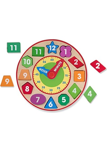 Melissa & Doug 18593 Ahşap Saat, 13 Parça fiyatları