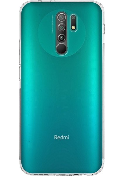 Caseworld Xiaomi Redmi 9 Kapak Kamera Korumalı Tıpalı Şeffaf Silikon Kılıf