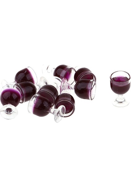 10PCS Gözlük - 1/12 Ölçekli Dollhouse Minyatür Sofra Takımı, Bebek (Yurt Dışından)