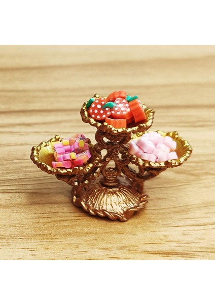 1:12 Dollhouse Tepsi Dollhouse Mobilya Için Doğum Günü Hediyeleri S (Yurt Dışından) modelleri