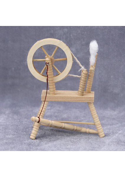 Simülasyon 1/12 Minyatür Dollhouse Reeling Makinesi Boyasız (Yurt Dışından)