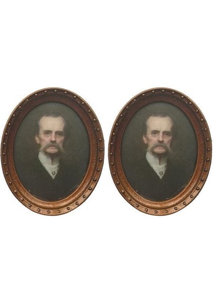 4xminiatures Oval Resim Fotoğraf Çerçevesi 1/12 Bebek Evi Süslemeleri Stil 1 4 Adet (Yurt Dışından)