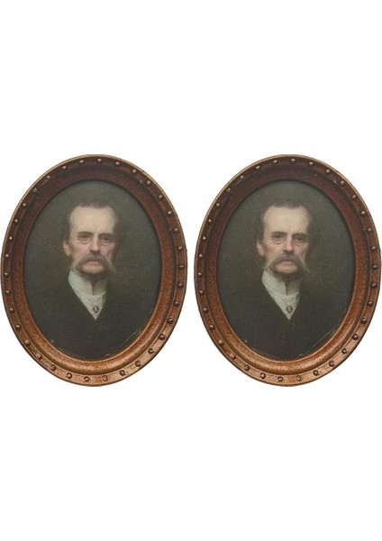 4xminiatures Oval Resim Fotoğraf Çerçevesi 1/12 Bebek Evi Süslemeleri Stil 1 4 Adet (Yurt Dışından)