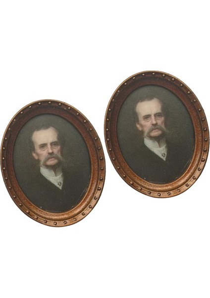 4xminiatures Oval Resim Fotoğraf Çerçevesi 1/12 Bebek Evi Süslemeleri Stil 1 4 Adet (Yurt Dışından)