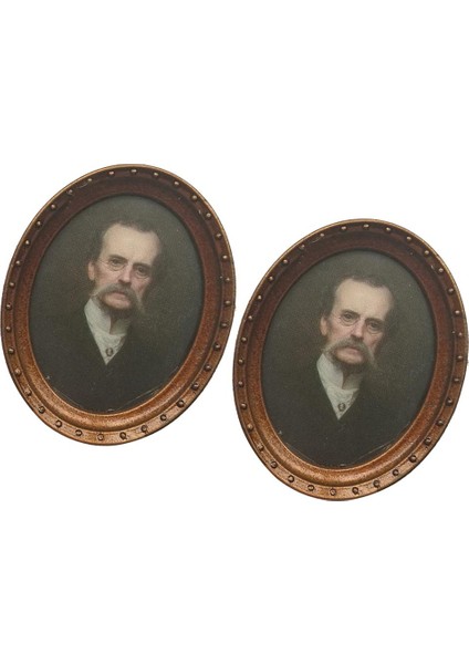 4xminiatures Oval Resim Fotoğraf Çerçevesi 1/12 Bebek Evi Süslemeleri Stil 1 4 Adet (Yurt Dışından)