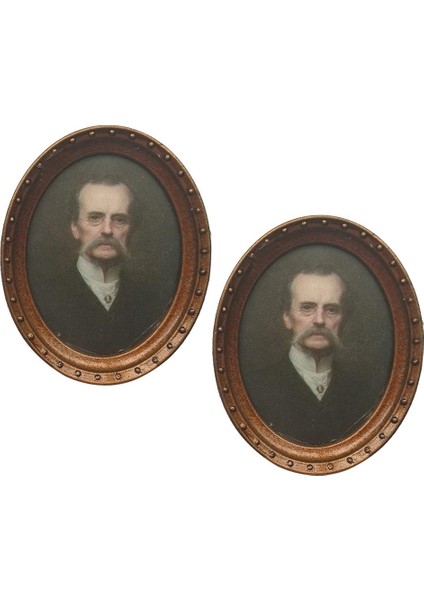 4xminiatures Oval Resim Fotoğraf Çerçevesi 1/12 Bebek Evi Süslemeleri Stil 1 4 Adet (Yurt Dışından)