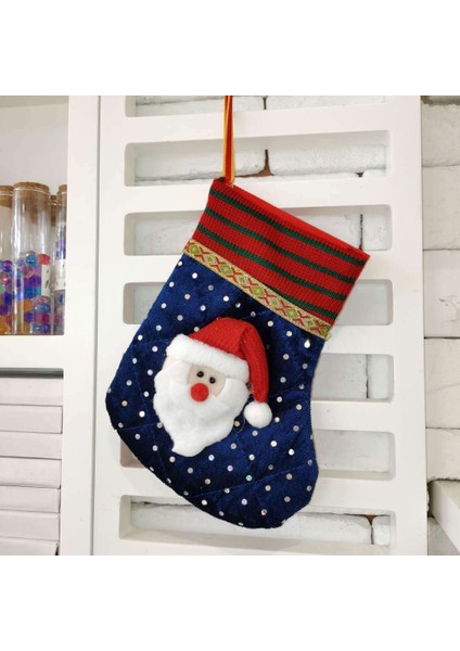 1 Adet Noel Temalı Kapı Süsü - Mavi (Yurt Dışından)