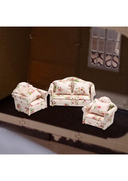 Bebek Evi Mobilya Kanepe Oyuncakları Bebek Evi Dekor Ahşap 1/12 Dollhouse Için (Yurt Dışından)