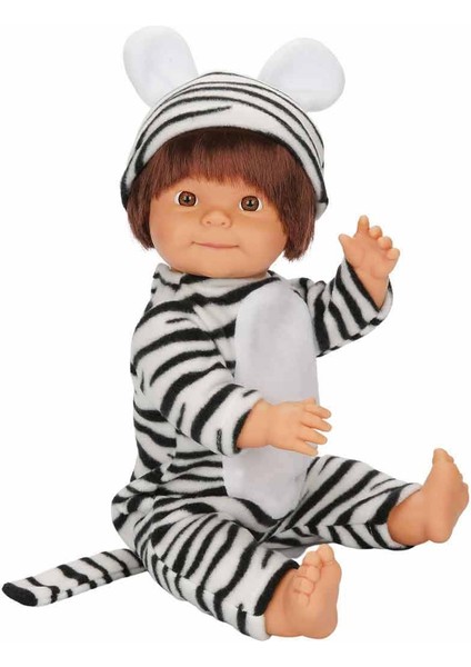 Dollz'n More Bebelou Kostüm Partisi Bebeği 40 cm - Zebra Kostümlü Bebelou