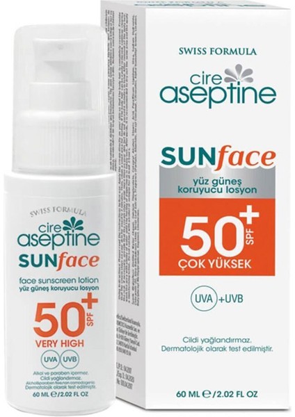 Yüz Güneş Koruyucu Losyon SPF50 60ML