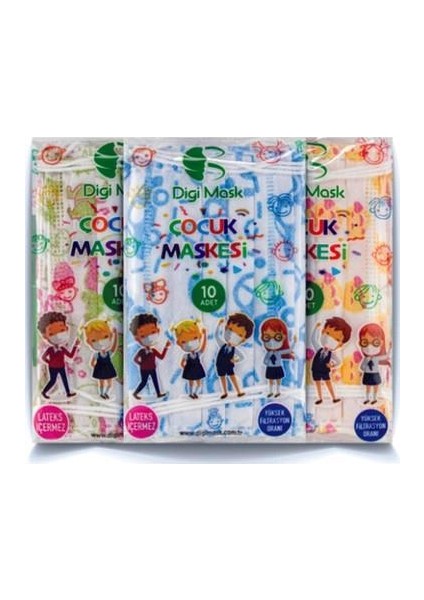 Artımed Çocuk Maske 10 Lu Beyaz