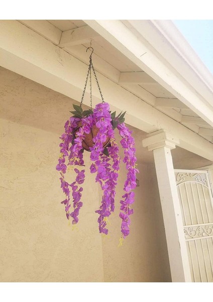 Yapay Çiçek Sarkan 4 Dallı Akasya 70CM Lila