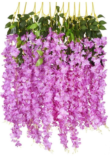 Yapay Çiçek Sarkan 4 Dallı Akasya 70CM Lila