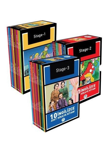 Ingilizce Hikaye Seti 30 Kitap (Stage 1-2-3)