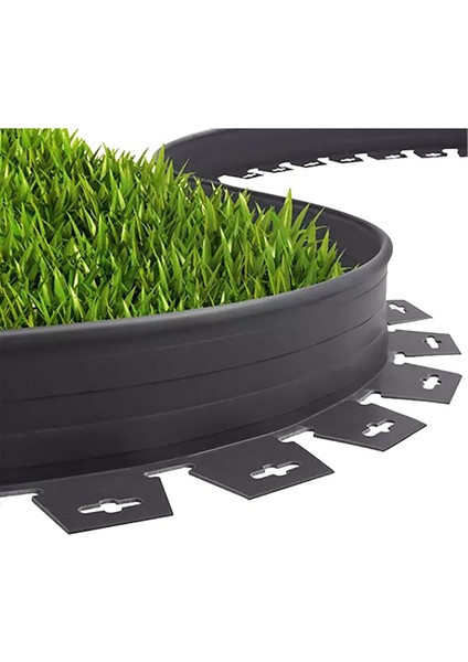 Plastik Çim Ayırıcı Esnek 25 mt Rulo Siyah