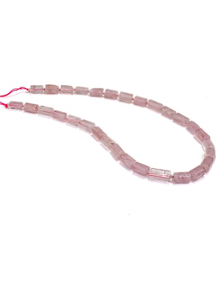 8X11 mm Pembe Kuvars Doğal Taş Dizi
