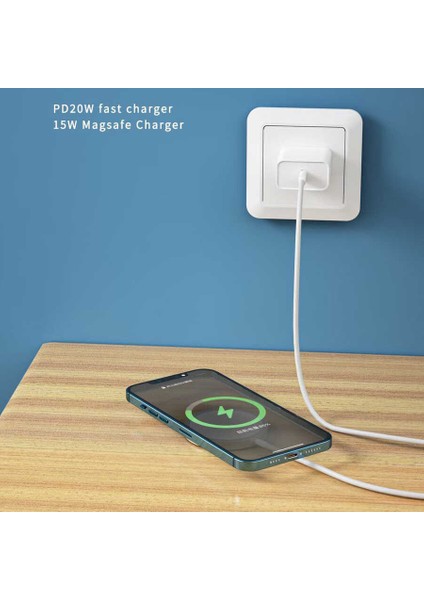 Magsafe Pd / Magsafe Uyumlu Hızlı Şarj Destekli Kablosuz Şarj