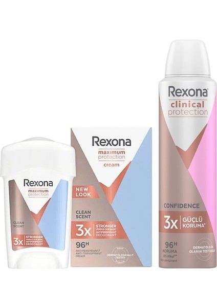 Clinical Protection Kadın Deodorant 150 Ml+Stick Roll-On Maximum Protection Clent Scent 45 Ml